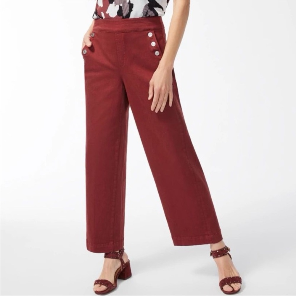 Chico's Pull-On Wide-Leg Ankle Jeans